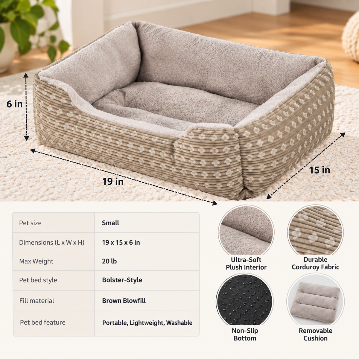 Cozy Cuddler Pet Bed