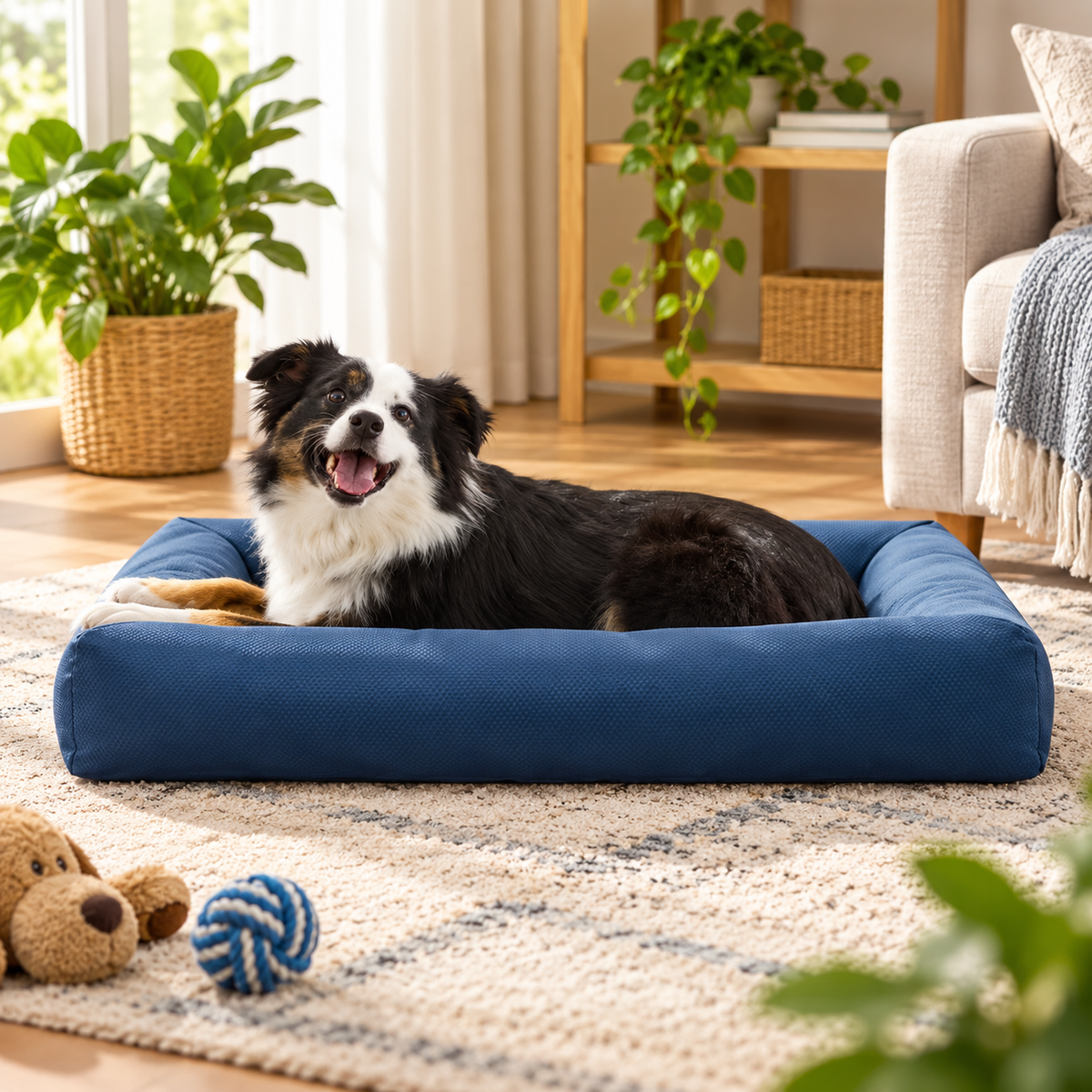 Large Bolster Pet Bed