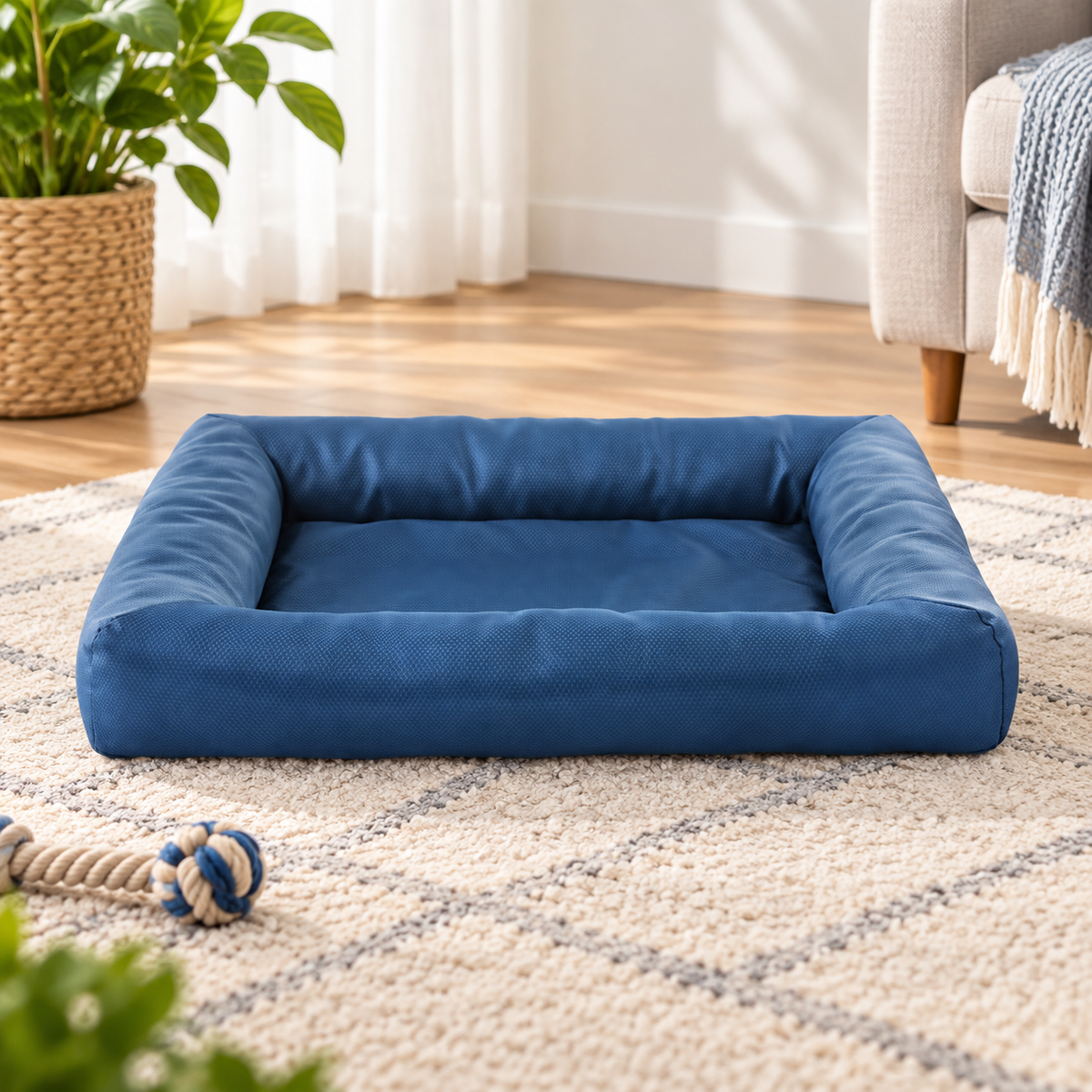 Large Bolster Pet Bed