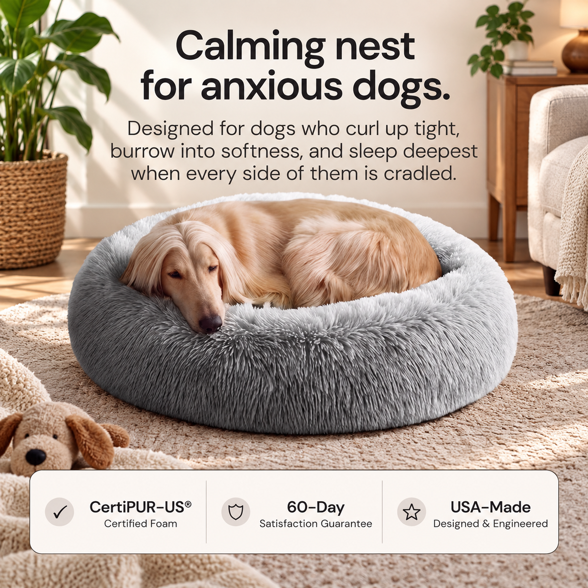 Calming Donut Dog Bed