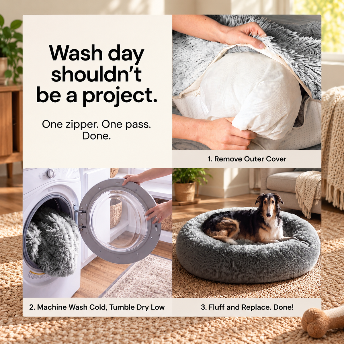 Calming Donut Dog Bed