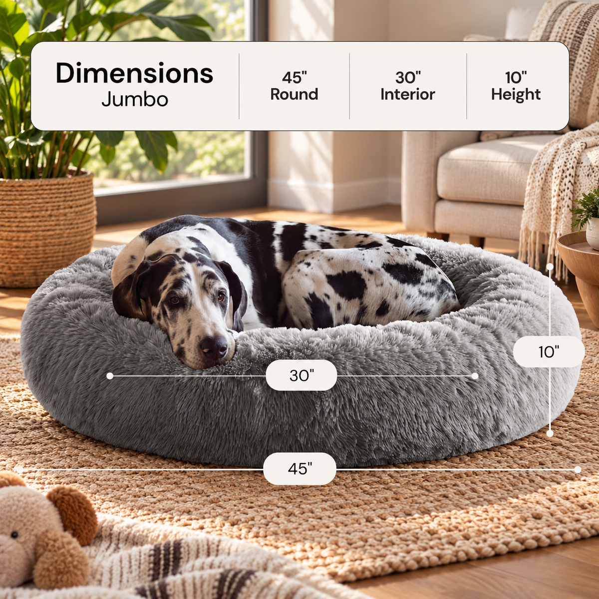 Calming Donut Dog Bed